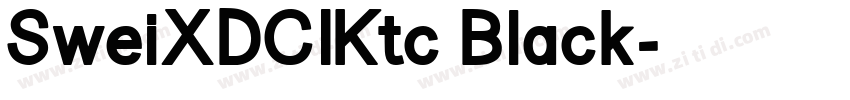 SweiXDCIKtc Black字体转换